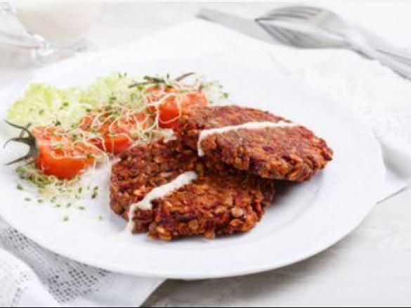 Beetroot And Chickpeas Kebab: