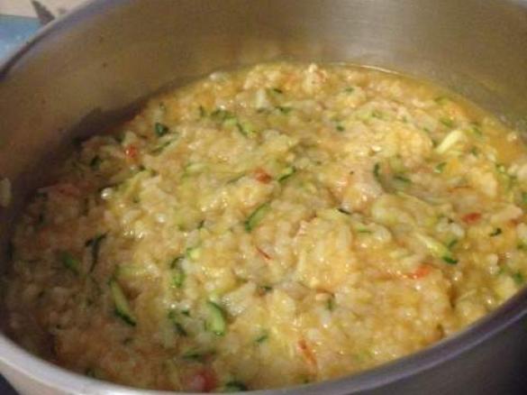 Tomato, Chorizo and Zucchini Risotto