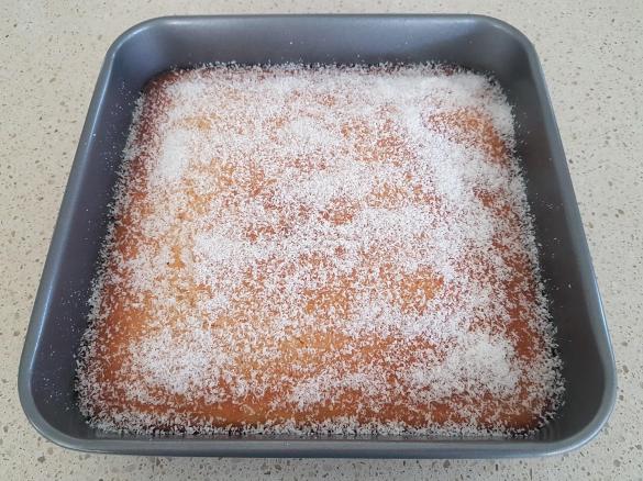 Lemon Coconut Drizzle Cake