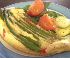 Breakfast asparagus frittata 