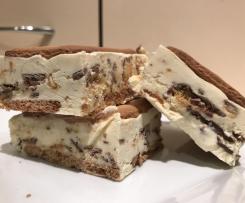 4 ingredient Crunchie Ice Cream Sandwiches