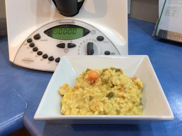 Huldah's Honey-Mustard Chicken Risotto - for two