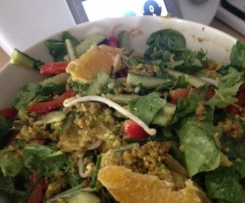 Summer Salad with Toasted Pistachio Dressing