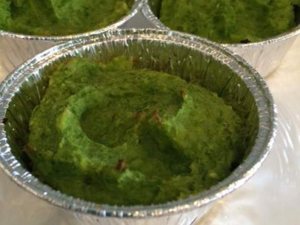 St. Patricks Day Shepherd's Pie with White Sweet Potato & Pea Smash