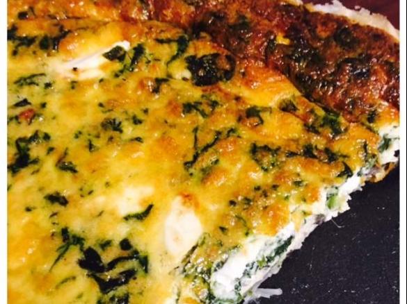 Spinach Feta and Mushroom Pie