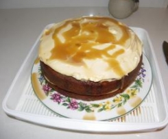 Butterscotch Sponge Cake With Cream Cheese Frosting