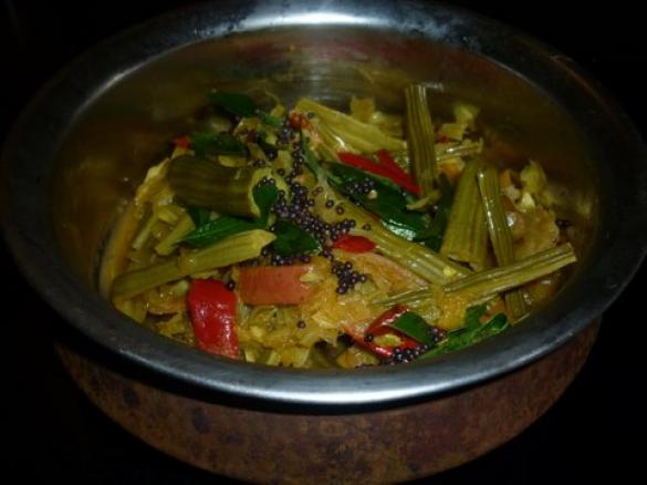 Drumstick (MO RINGA OLEI FER ) and mango relish.