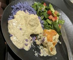 Cheesy green capsicum chicken