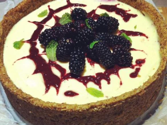 Blackberry Cheesecake (sugar and grain free)