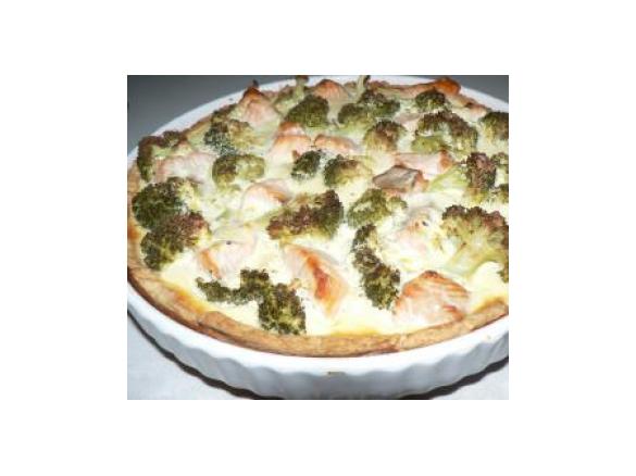 Salmon and Broccoli - Quiche