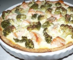 Salmon and Broccoli - Quiche