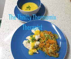 All in one Meal - Thai Pumpkin Soup and Chicken Main