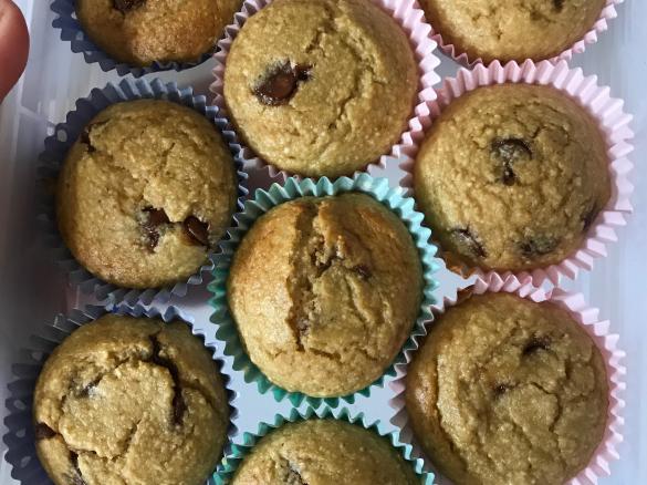 Banana Oatmeal Muffins adapted from well plated