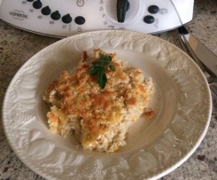 Crunchy Cheese topped Tuna Mornay