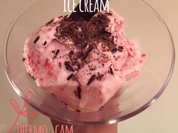 Healthy Lime, Raspberry & Coconut Ice Cream