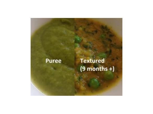 Sweet Potato with Spinach, Leek and Peas - Baby 4 months +