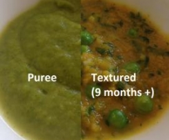 Sweet Potato with Spinach, Leek and Peas - Baby 4 months +