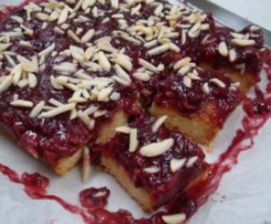 Almond and Cherry Bars