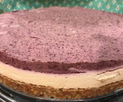 Raw Blueberry Cashew Cheesecake (Dairy Free)