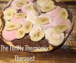 Nutella, Marshmellow, Banana Pizza 