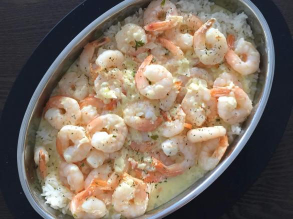 Creamy Garlic Prawns