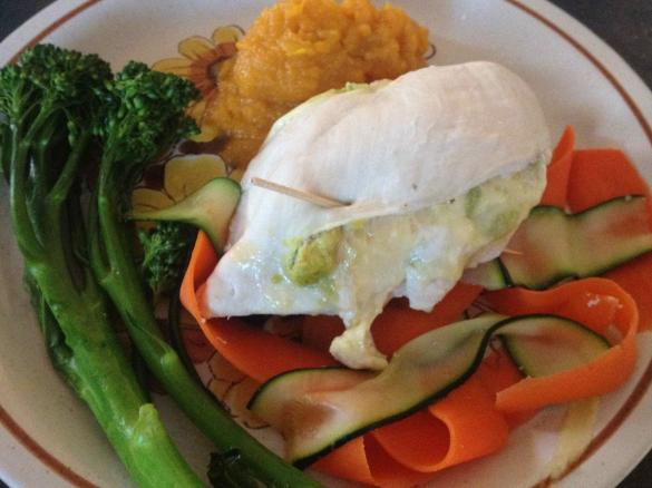 Parmesan & Avocado stuffed chicken breast