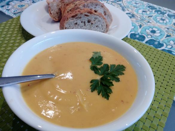 Veggie, cashew & twiggy stick soup