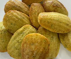 Parmesan, Polenta, chive & garlic Madeleines
