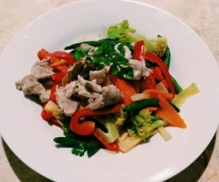 Thai green chicken curry with coconut rice