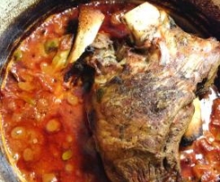 Slow cooked lamb madras curry