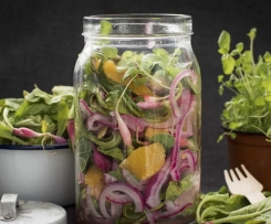 Fresh petite radish salad