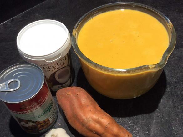 Creamy Curried Kumara & Coconut Soup