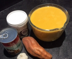Creamy Curried Kumara & Coconut Soup