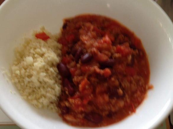 Vegetarian Chilli Con Carne (with optional Cauliflower Rice) [suitable for 5:2]