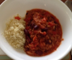 Vegetarian Chilli Con Carne (with optional Cauliflower Rice) [suitable for 5:2]