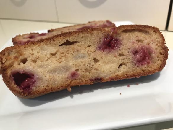 Gluten Free Pear and Raspberry Bread