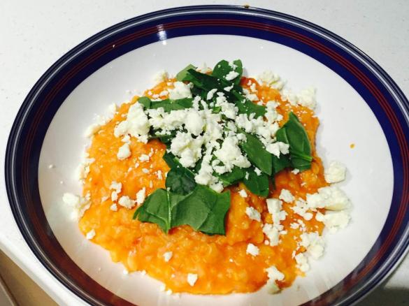 Tomato, Spinach & Feta Risotto 