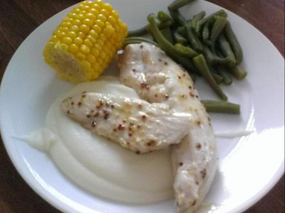 Honey Mustard Chicken and Mashed Potato