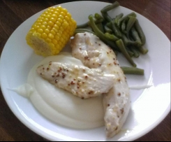 Honey Mustard Chicken and Mashed Potato