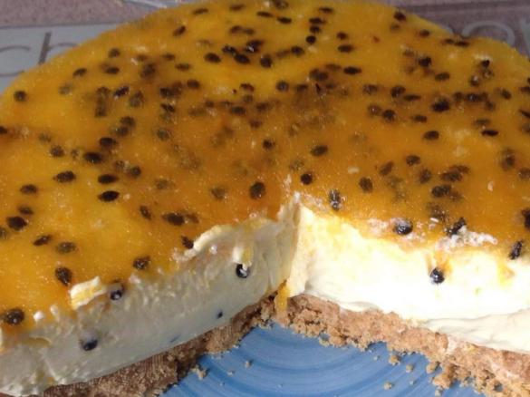 Lemon and Passionfruit Cheesecake