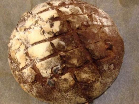 Sourdough Walnut Bread (converted from Dan Lepard "The Handmade Loaf")