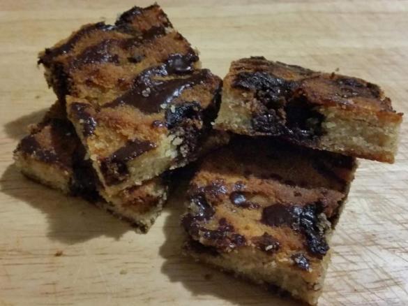 Coconut Choc Chunk Bars (Gluten, Dairy and Refined Sugar Free)