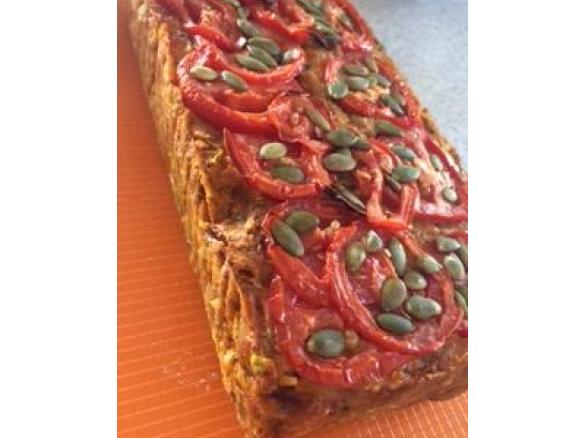 vegan chickpea loaf