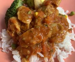 Kid Approved Curried Sausages