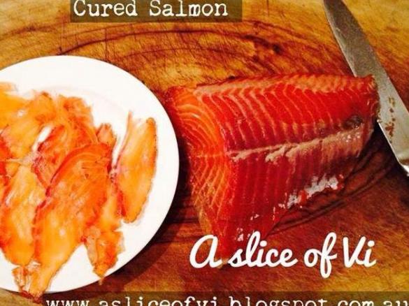 Peppery cured salmon 