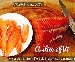 Peppery cured salmon 