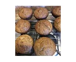 Banana and walnut muffins