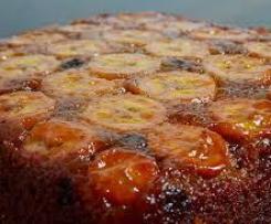 Upside down choc chip banana cake
