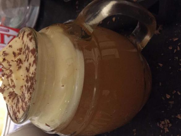 Warm apple caramel cocktail