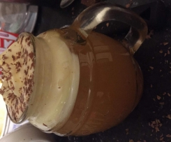 Warm apple caramel cocktail